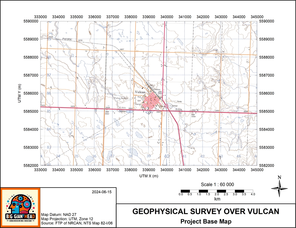 Project Base Map as Engineering Drawing